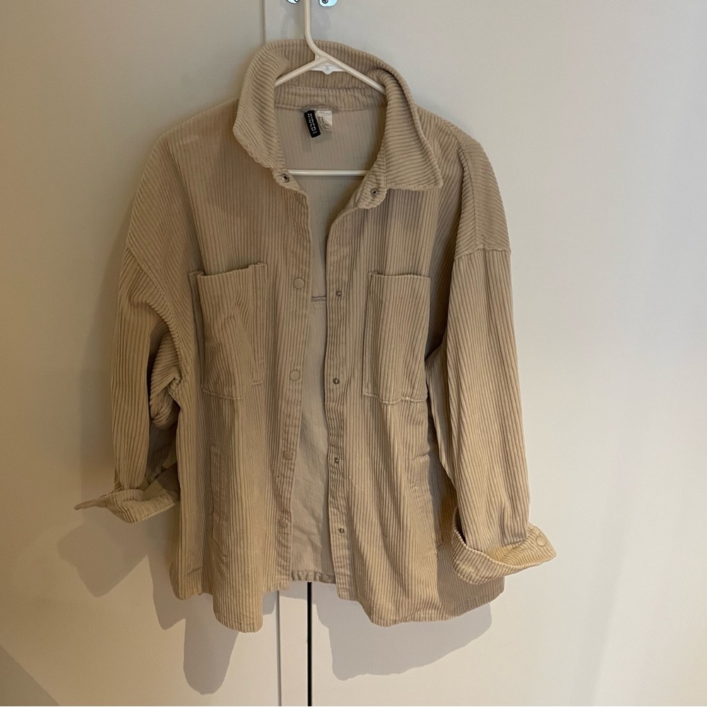 H&M Beige Corduroy Jacket